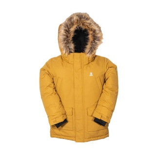 Kamik Winterjacke Parka Aden (wind- und wasserdicht, reflektierend) gelb Kinder